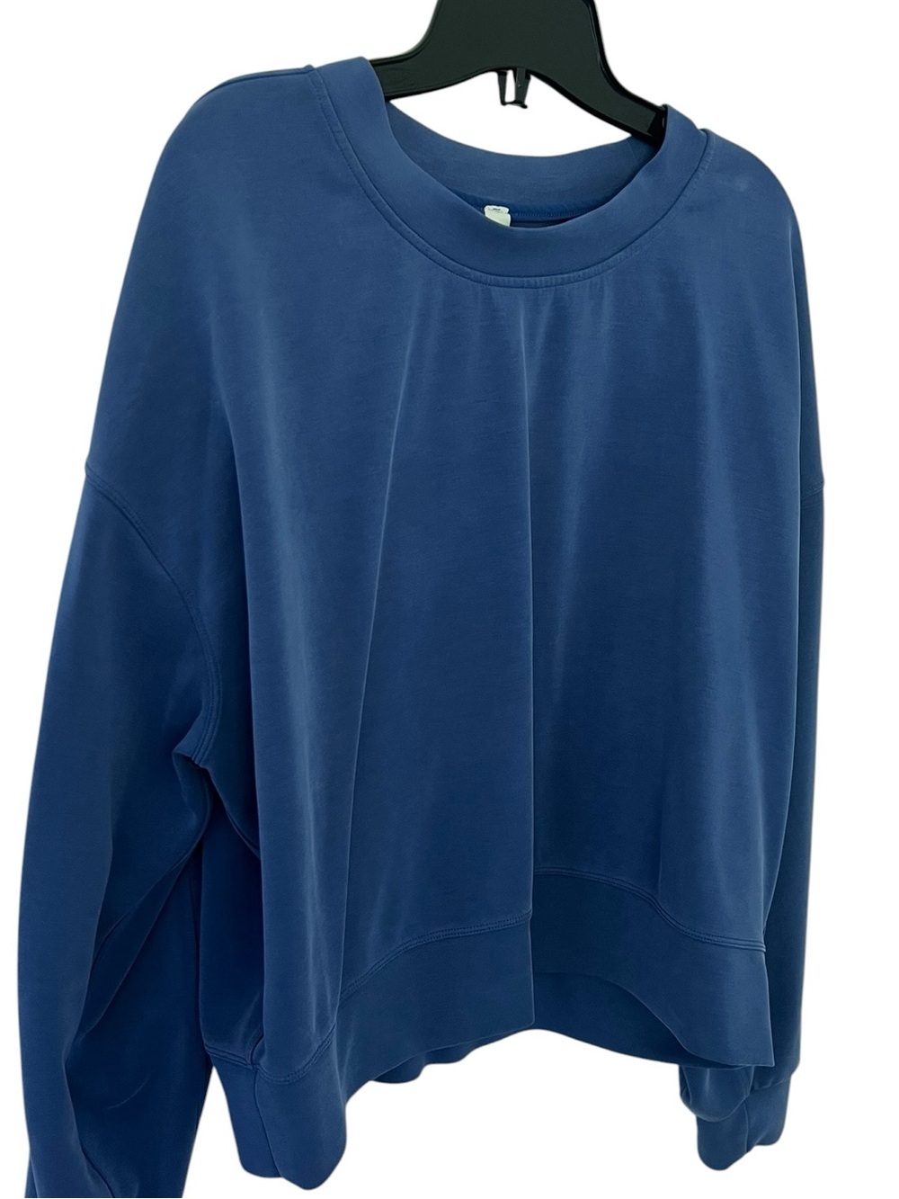 Lululemon Perfectly Oversized Cropped Crew *Softstreme Water Drop Size 12